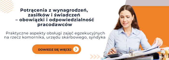 Zapraszamy na szkolenie na temat potrąceń z wynagrodzeń.