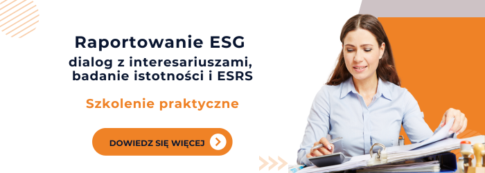 Zapraszamy na szkolenie z Raportowania ESG.